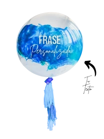 Globo Burbuja 90cm Cielo Azul