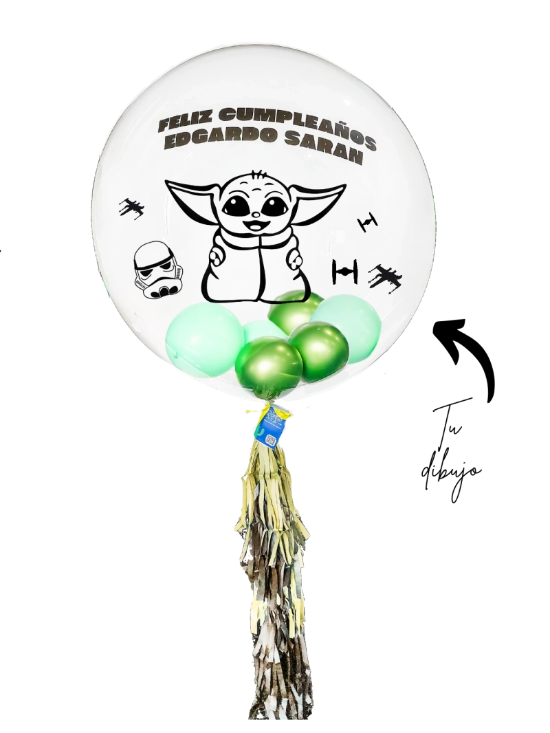 Globo Relleno CDMX Burbuja 90cm