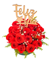 Flores en caja Redonda