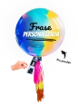 Globo Gigante 90cm Colores HBD Burbuja Globo Gigante 90cm Colores HBD Burbuja
