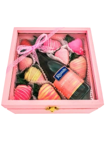 Fresas con Chocolate Pink