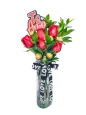 Florero con Rosas Love Florero con Rosas Love