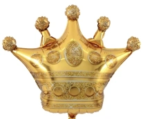 29cm Globo Corona Gold