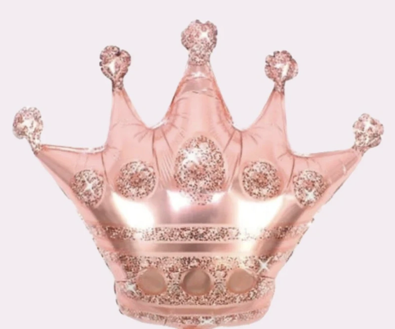 35cm Globo Corona Rose Gold