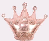 35cm Globo Corona Rose Gold