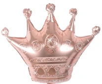 35cm Globo Corona Rose Gold