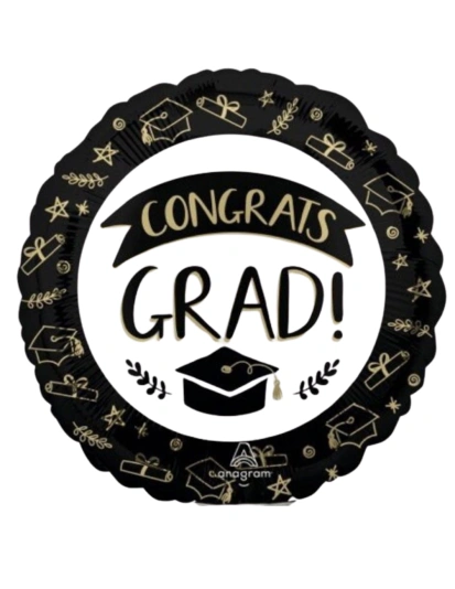 20cm Globo Congrats Grad
