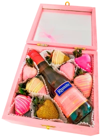 Fresas con Chocolate Pink