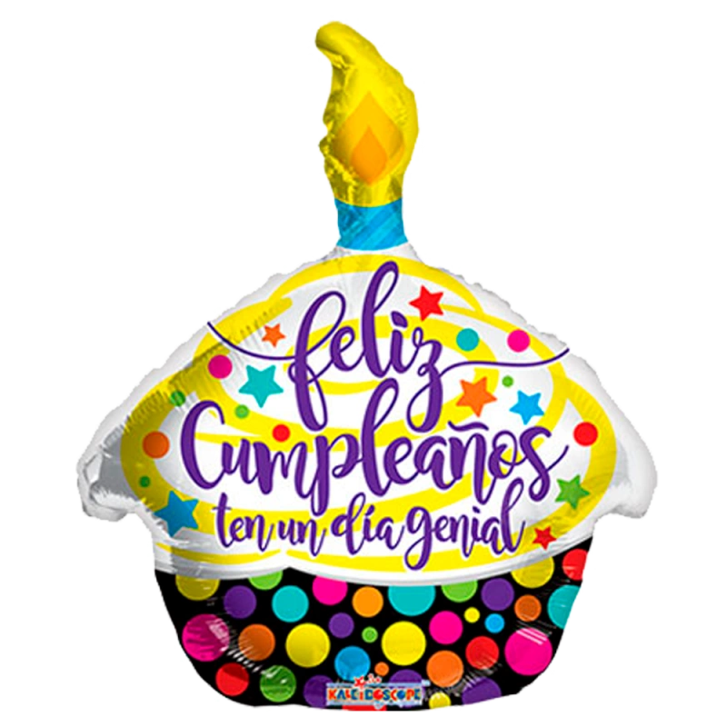 43cm Globo Feliz Cumpleaños Día Genial Cupcake