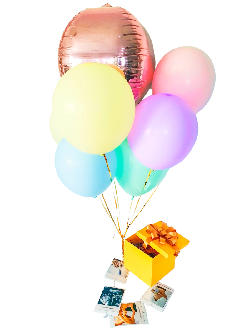 Cajita Sorpresa con Globos UP Cajita Sorpresa con Globos UP