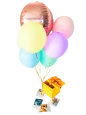 Cajita Sorpresa con Globos UP Cajita Sorpresa con Globos UP