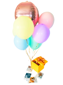 Cajita Sorpresa con Globos UP