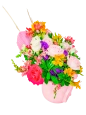 Canasta con Flores para Mamá Canasta con Flores para Mamá