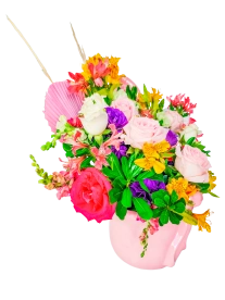 Canasta con Flores para Mamá