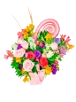 Canasta con Flores para Mamá Canasta con Flores para Mamá