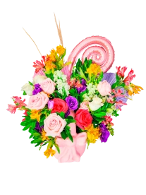 Canasta con Flores para Mamá