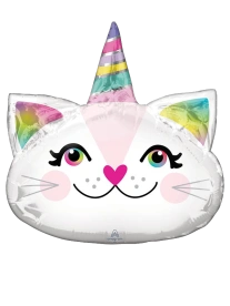 23cm Globo Gato Unicornio