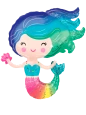23cm Globo Sirenita