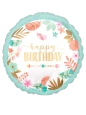 20cm Globo Happy Birthday Vintage