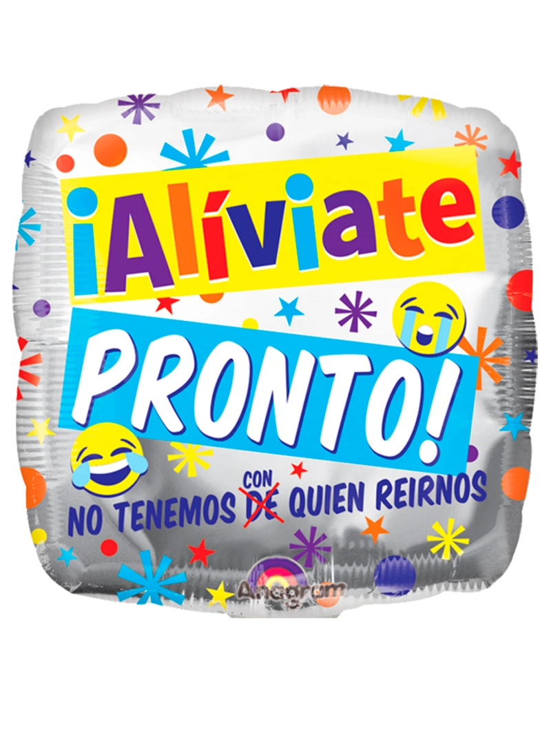 20cm Globo Aliviate Pronto Risa