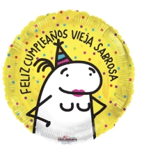 20cm Globo Feliz Cumpleaños Vieja Sabrosa