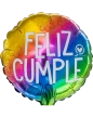 20cm Globo Feliz Cumple Nube Arcoiris
