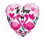 20cm Globo Te Amo Famingo