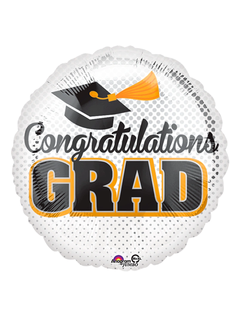 20cm Globo Congratulations Grad