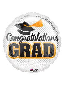 20cm Globo Congratulations Grad