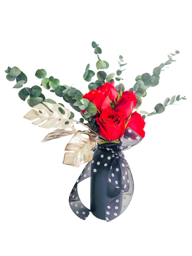 Florero Black & Red Florero Black & Red