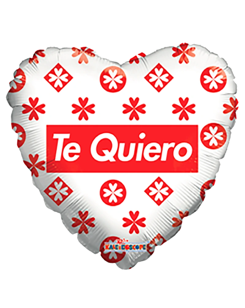 20cm Globo Te Quiero Blanco