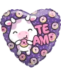 20cm Globo Te Amo Donas