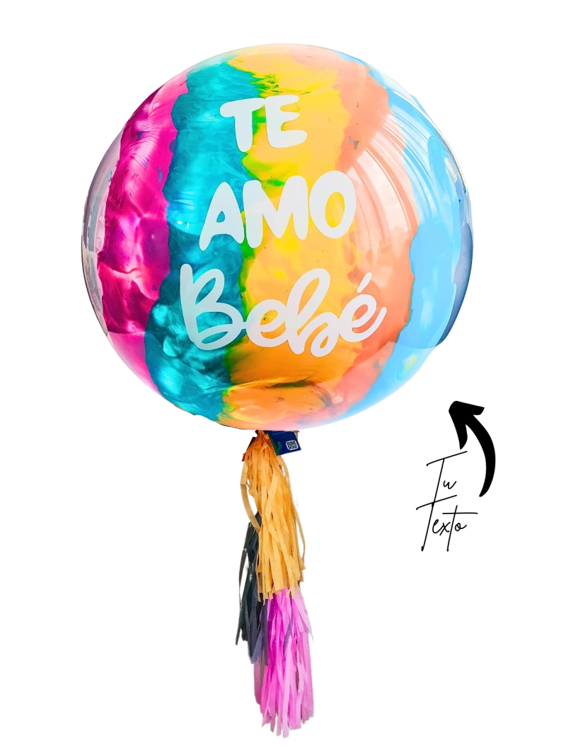 Globo Gigante 90cm Arcoíris de Amor Burbuja