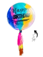 Globo Gigante 90cm Colores HBD Burbuja Globo Gigante 90cm Colores HBD Burbuja